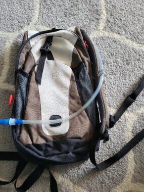 Swiss gear backpack with water reserve.